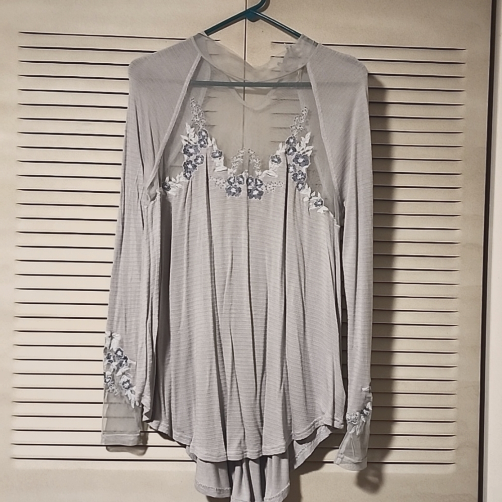 Free People floral blouse size small